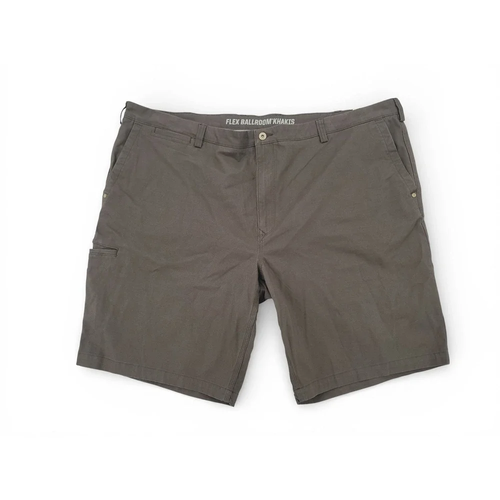 Duluth Trading DuluthFlex Ballroom Shorts Mens 48x11 Relaxed Fit Work Khaki